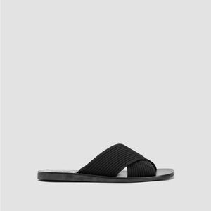 Everlane The ReKnit Day Crossover Sandal in Black